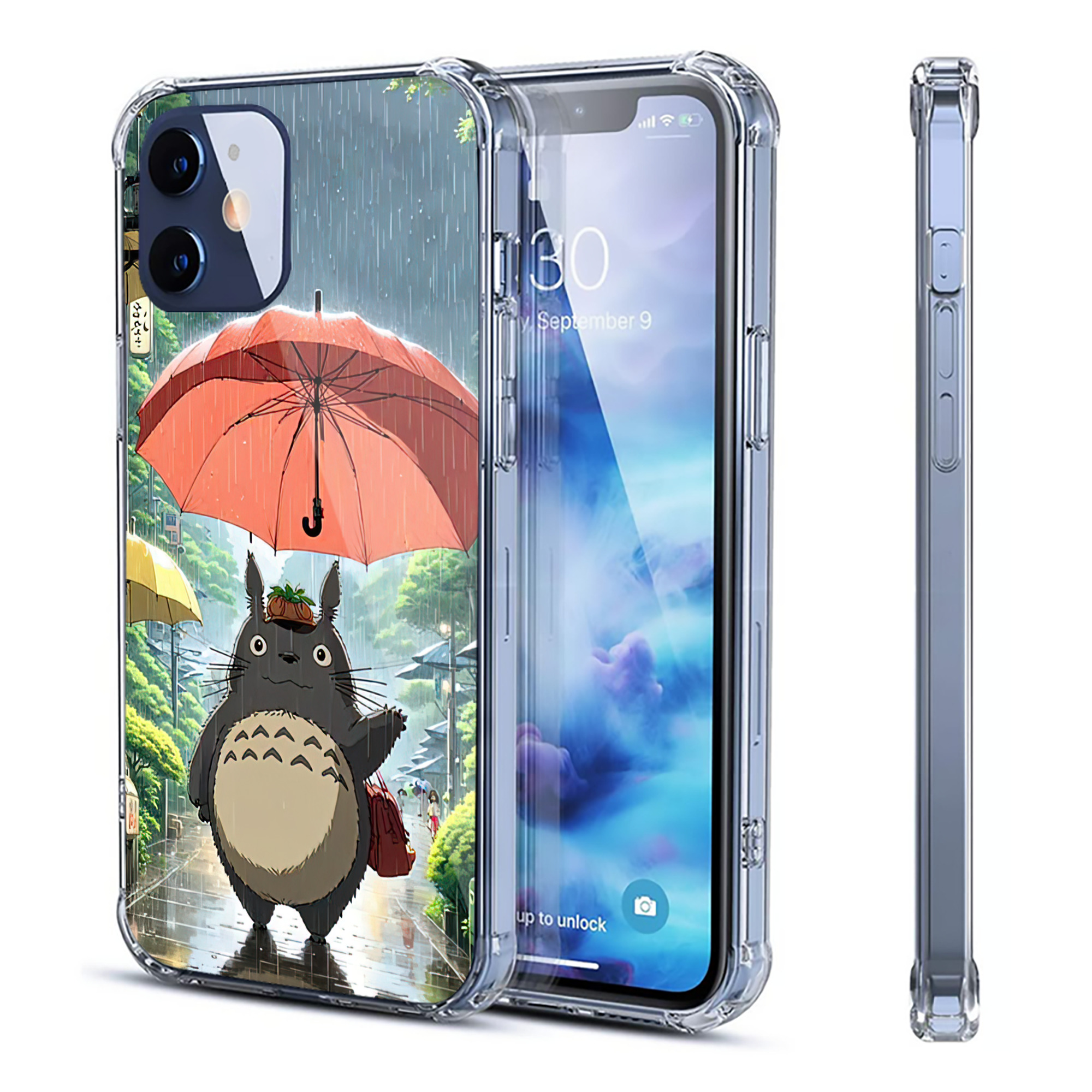 （画像用） となりのトトロ 草壁メイ 草壁サツキ My Neighbor Totoro Satsuki Kusakabe Mei Kusakabe 【iPhone 12シリーズ対応】透明スマホケース（クリアソフトケース）